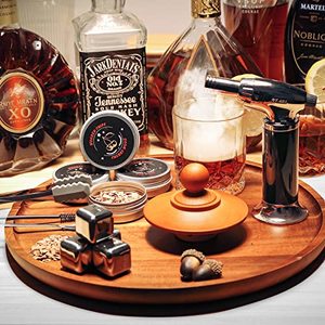 Cocktail Smoker Kit With Torch, Wood Chips, and Brush-Whiskey Smoker