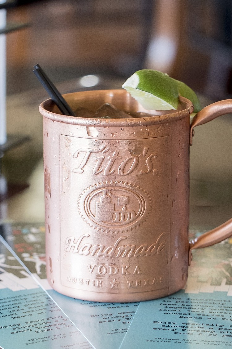 Titos Vodka Moscow Mule Cocktail
