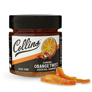 Collins Candied Fruit Orange Peel Twist In Syrup